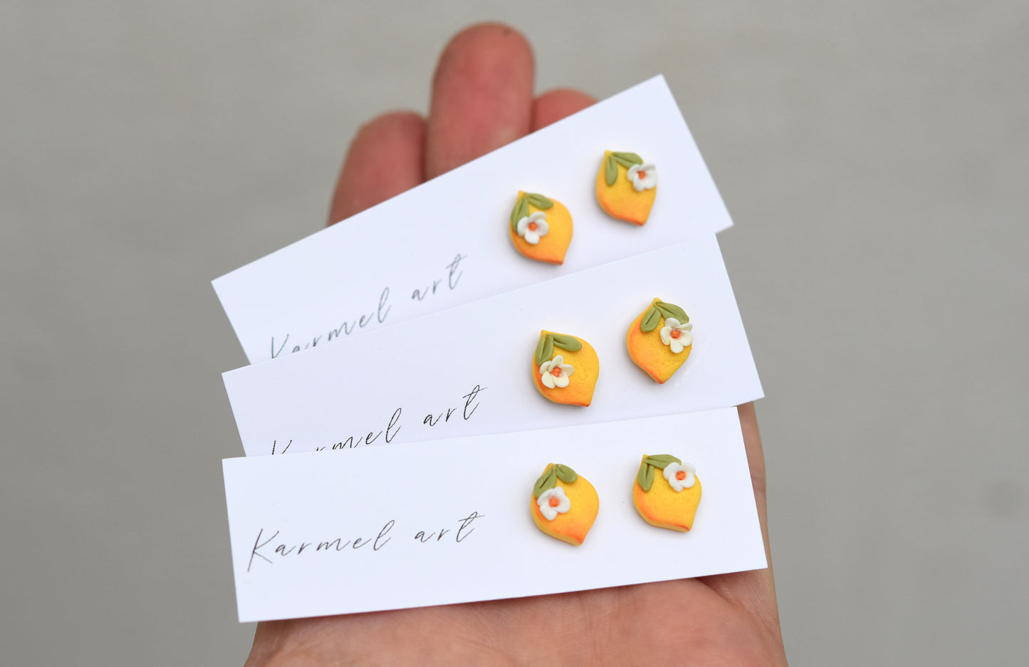 Lemon Studs Earrings