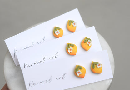 Lemon Studs Earrings