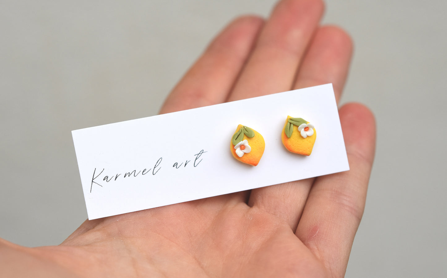 Lemon Studs Earrings