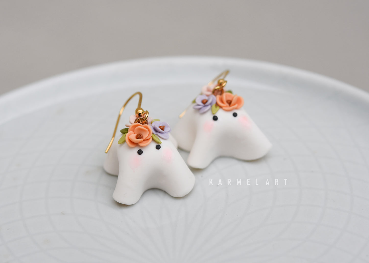 Autumn earrings | Floral ghosts