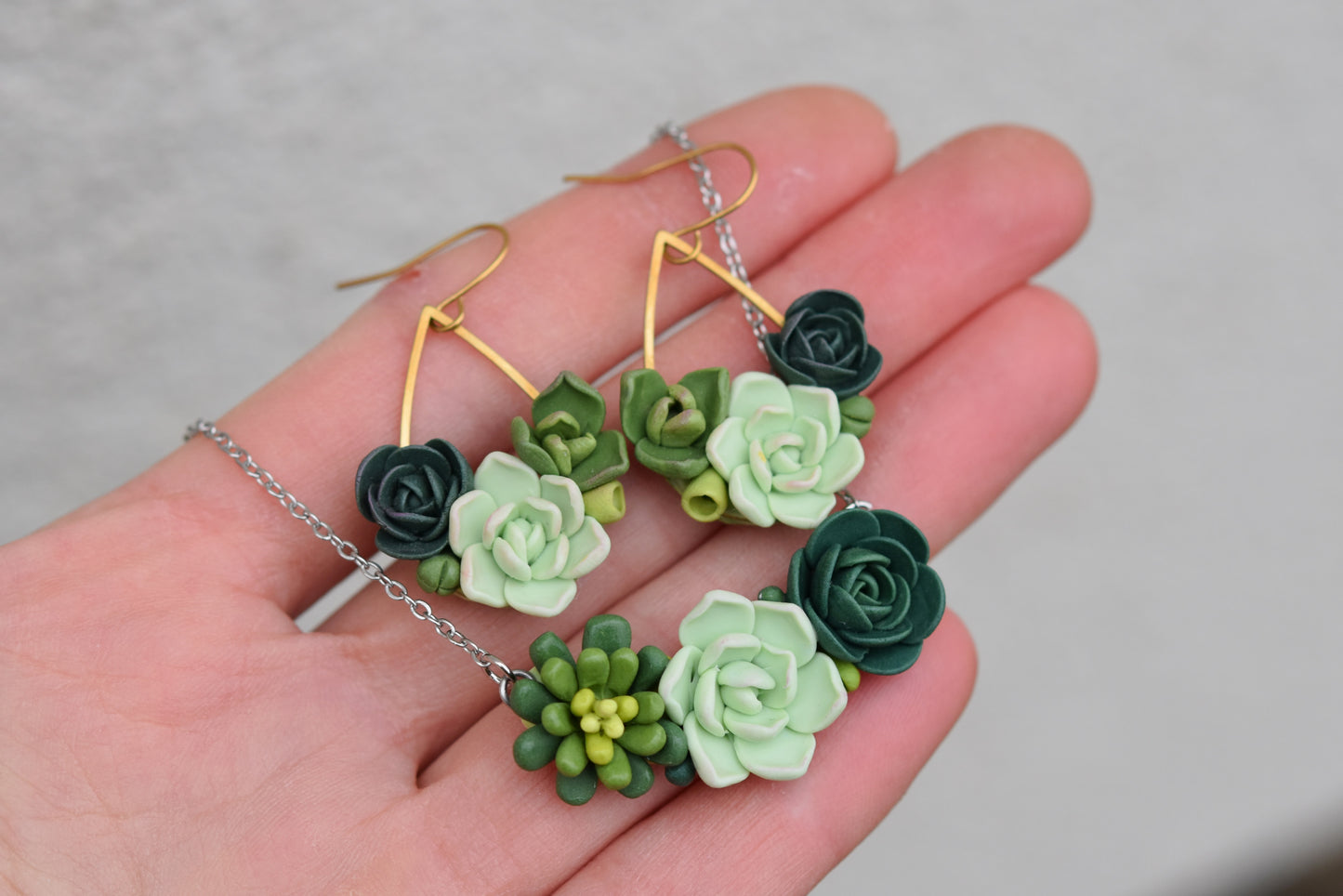 Succulent Earrings | Forest