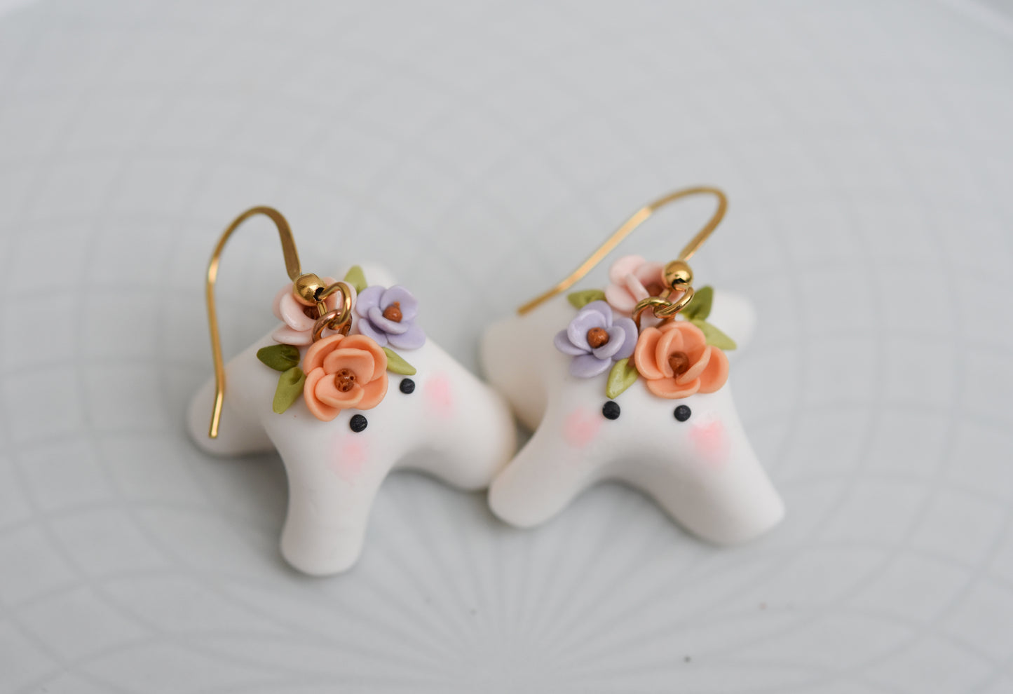Autumn earrings | Floral ghosts