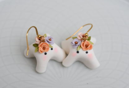 Autumn earrings | Floral ghosts