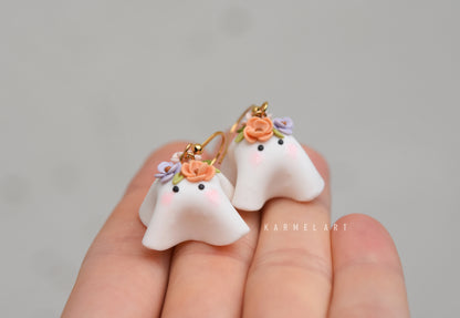 Autumn earrings | Floral ghosts