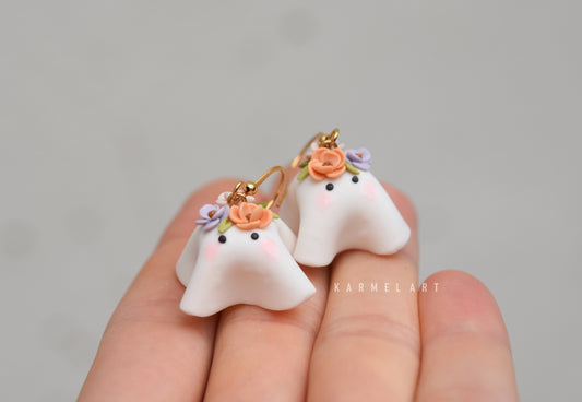 Autumn earrings | Floral ghosts