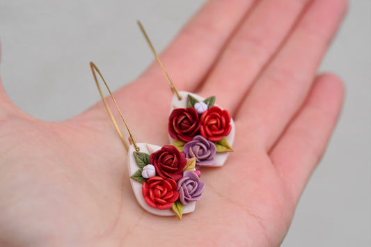 Floral Earrings | Wild Poppy