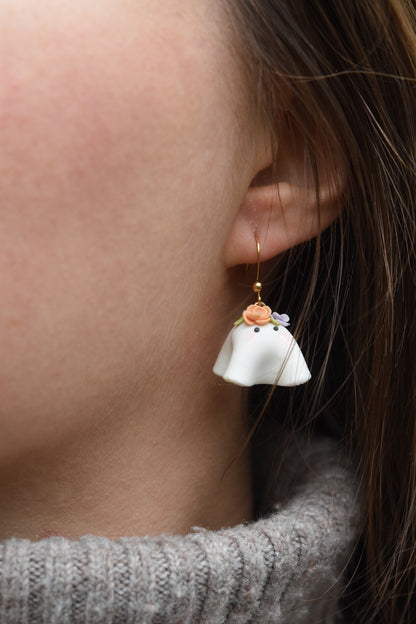 Autumn earrings | Floral ghosts