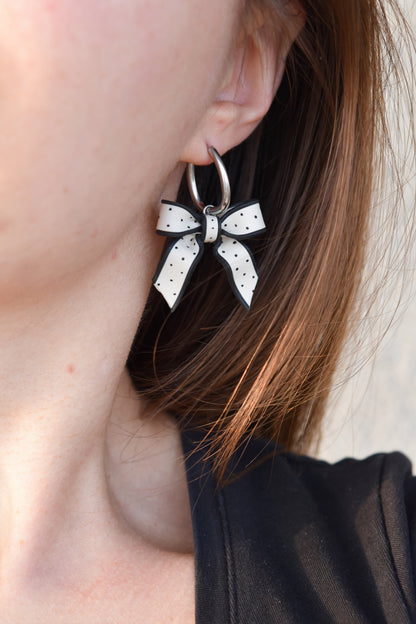 Polkadot Bow Earrings