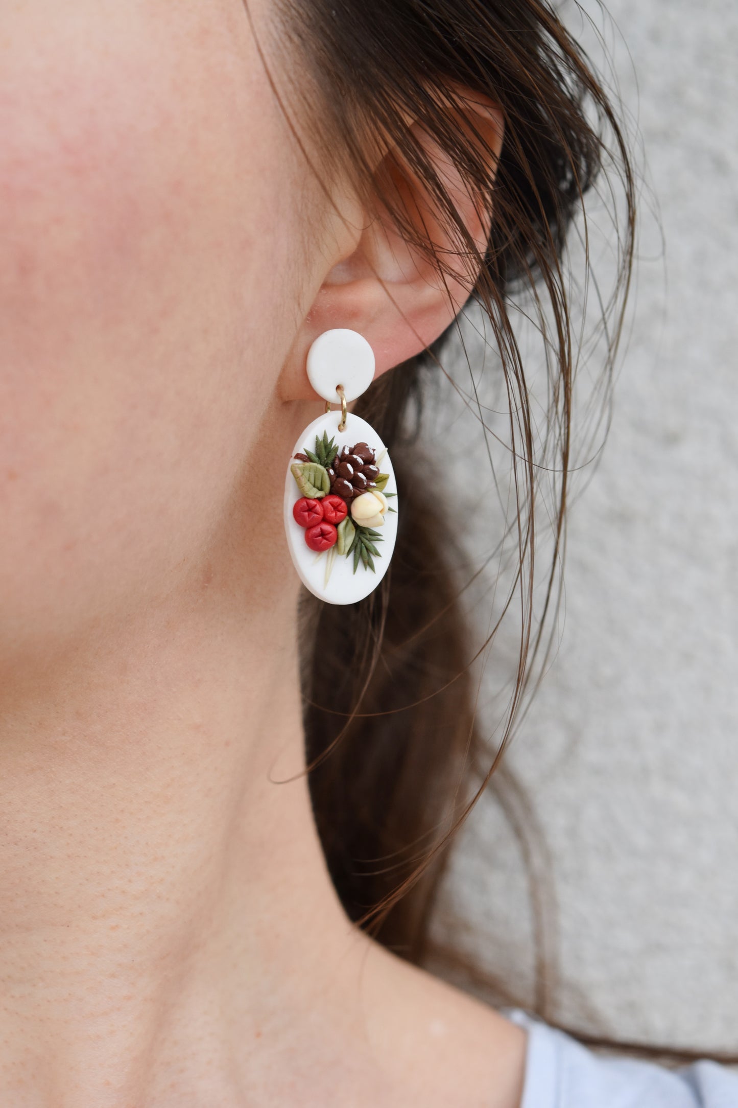 Christmas Earrings | Holly Berry
