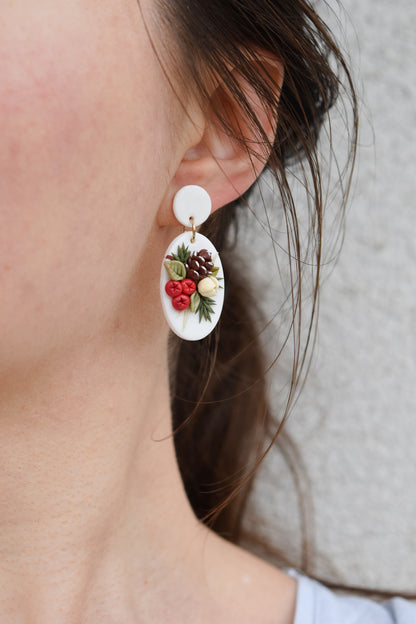 Christmas Earrings | Holly Berry