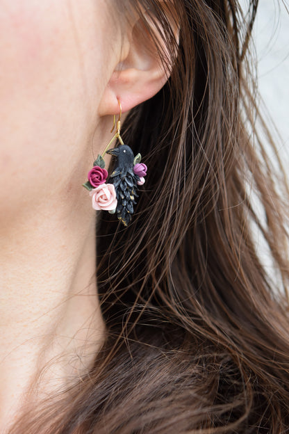 Autumn Earrings | Floral Raven