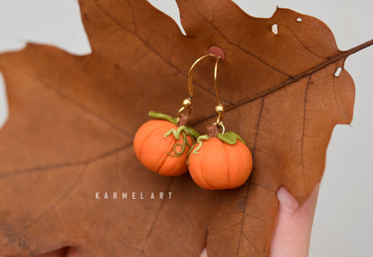 Autumn earrings | Pumpkin