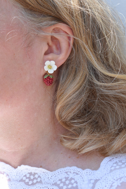 Raspberry Earrings