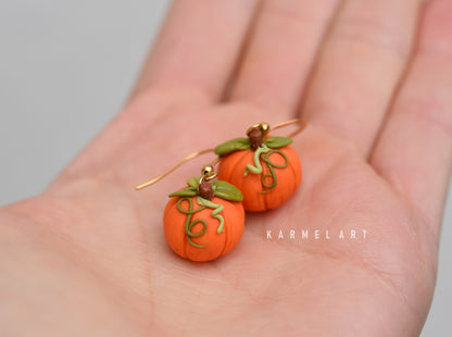 Autumn earrings | Pumpkin