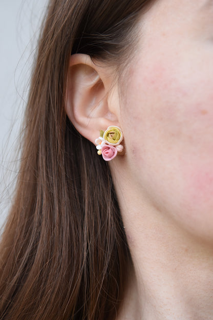 Garden Floral Studs | Spring Pastels