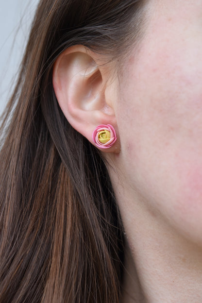 Garden Floral Studs | Pink Bloom