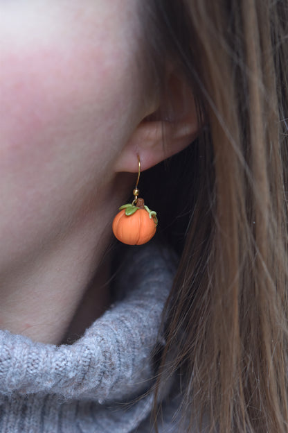 Autumn earrings | Pumpkin