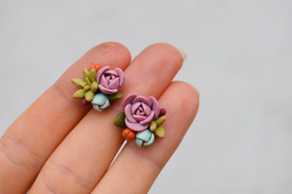 Succulent Earrings | Pink Bloom
