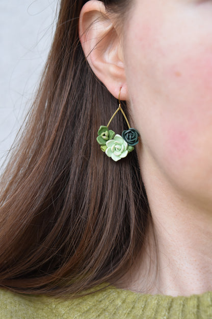 Succulent Earrings | Forest
