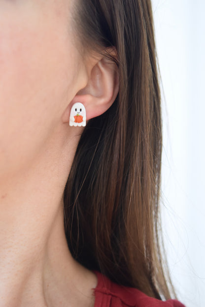 Autumn Stud Set | Pumpkin