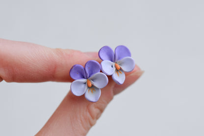Floral Stud set | Purple Garden