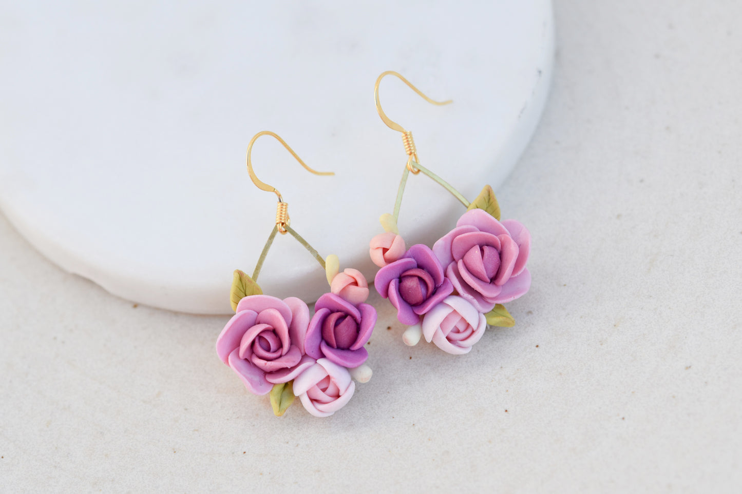 Floral Earrings | Peony