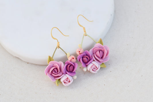 Floral Earrings | Peony