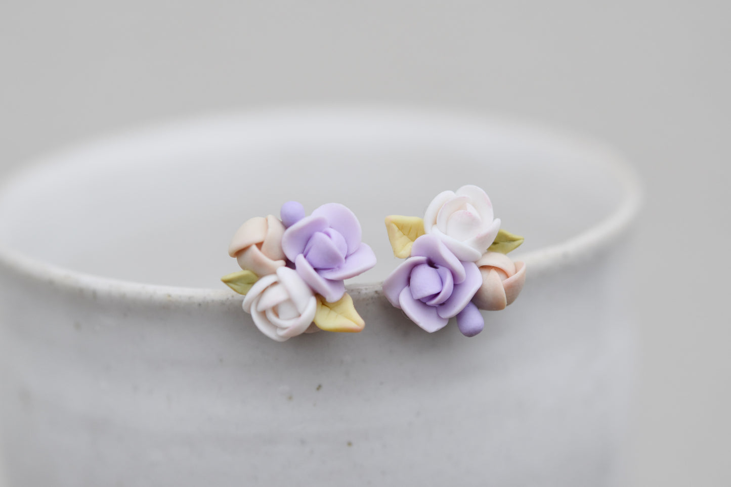 Garden Floral Studs | Wisteria