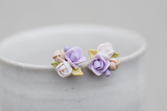 Garden Floral Studs | Wisteria