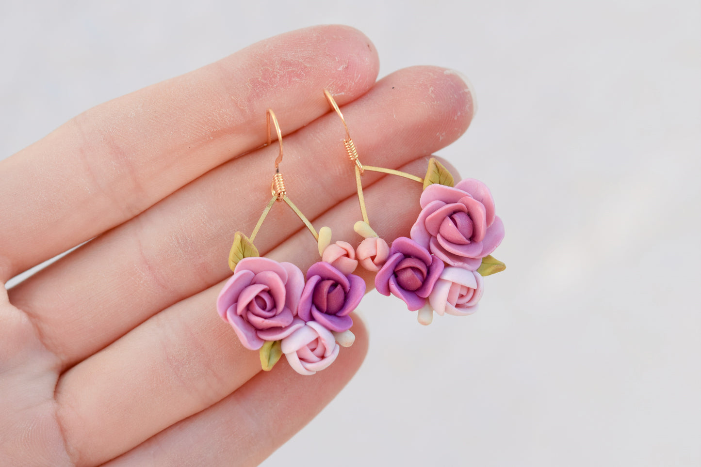 Floral Earrings | Peony