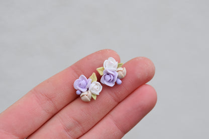 Garden Floral Studs | Wisteria