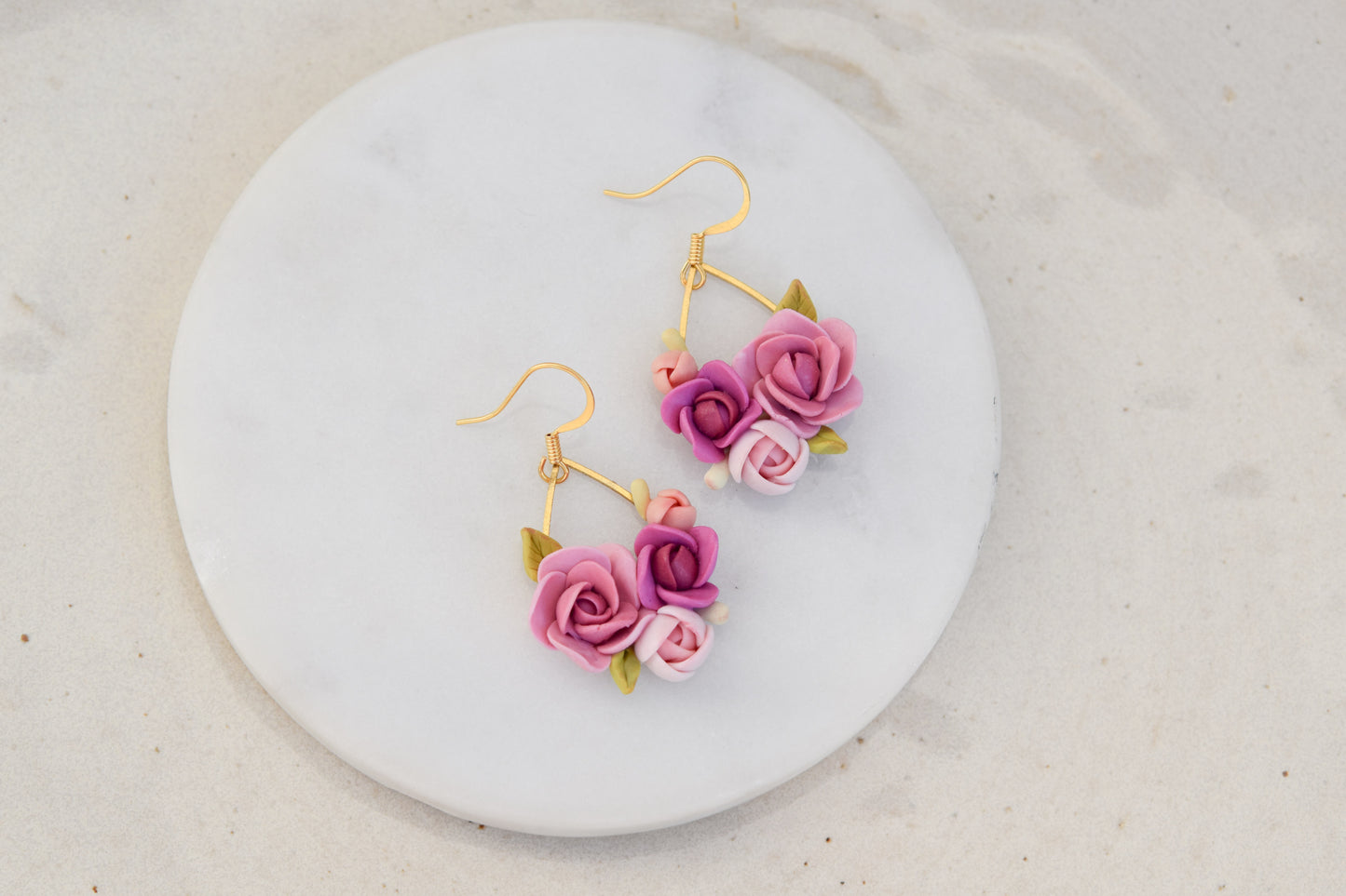 Floral Earrings | Peony