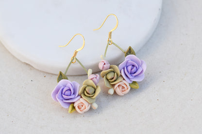 Floral Earrings | Lavender