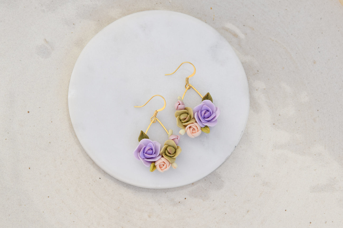 Floral Earrings | Lavender