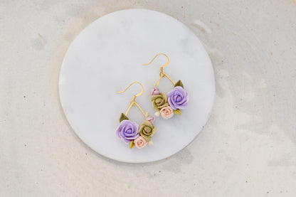 Floral Earrings | Lavender