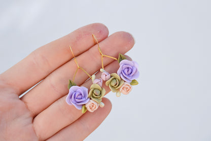 Floral Earrings | Lavender