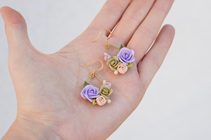 Floral Earrings | Lavender