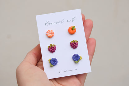 Earrings Stud Set | Fruit & Vegetable
