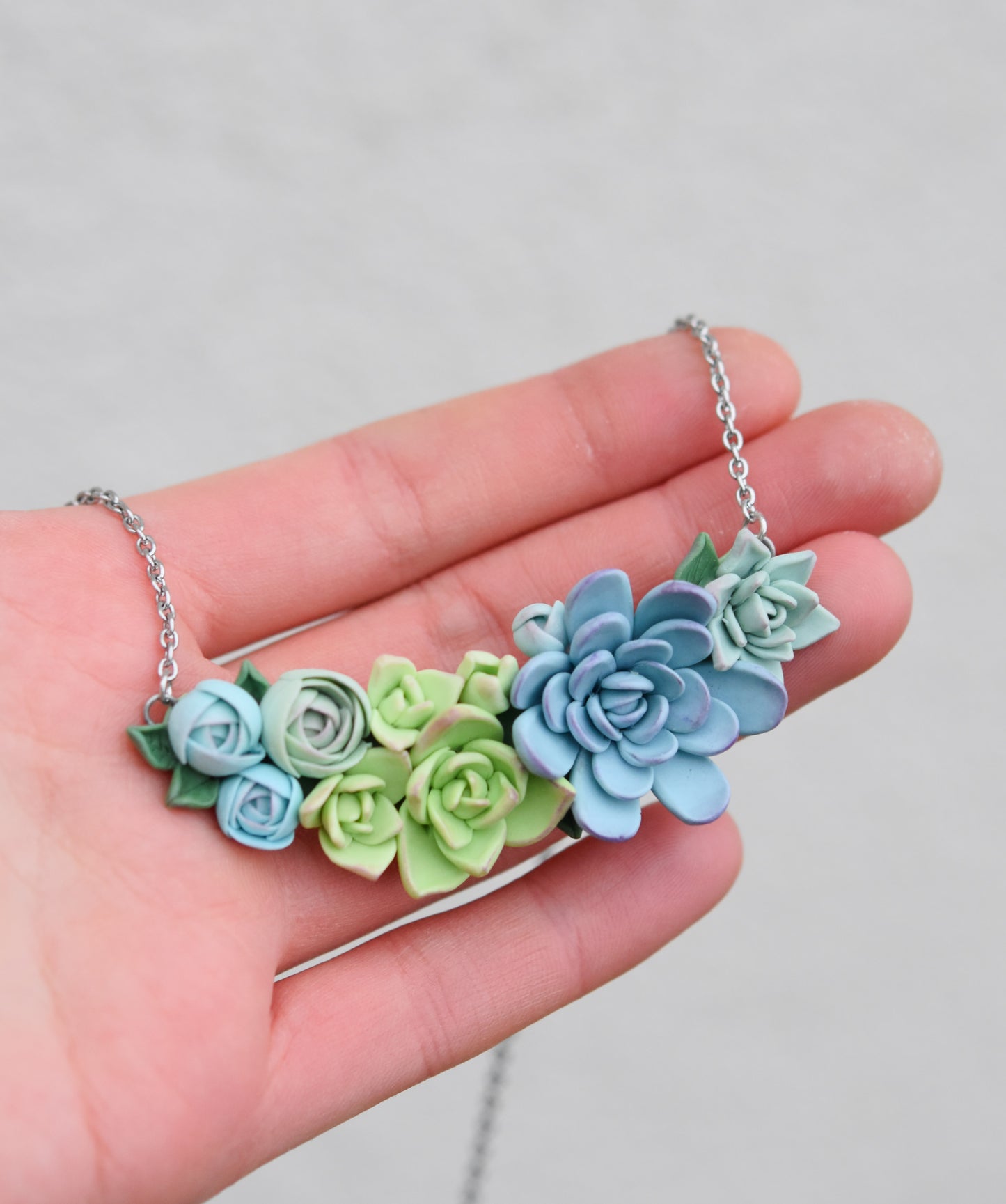 Statement Succulent Necklace | Botanical