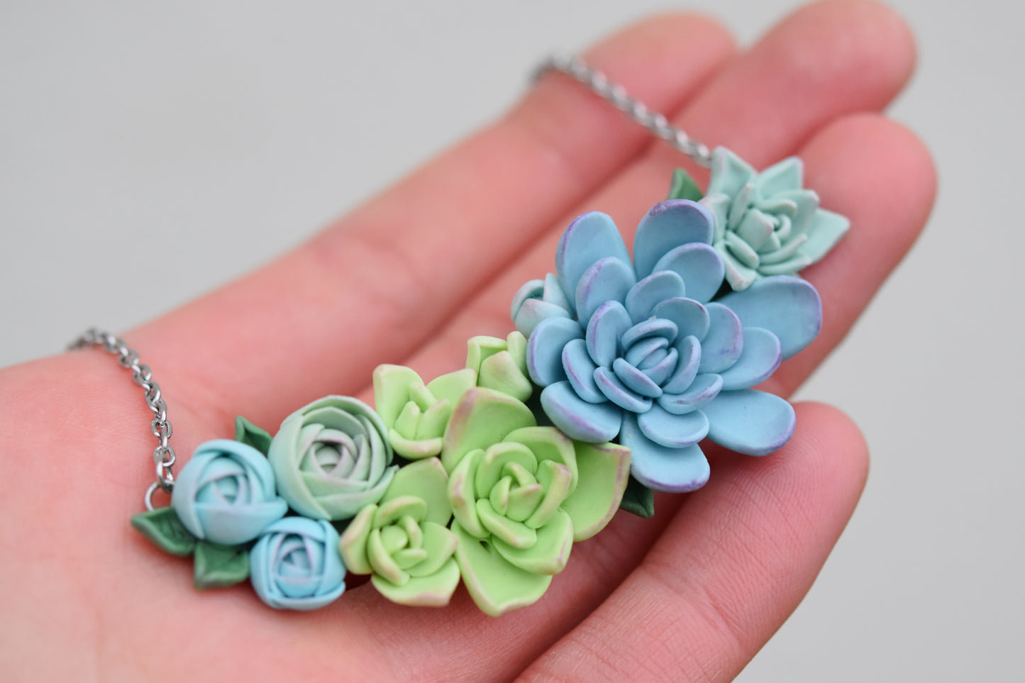 Statement Succulent Necklace | Botanical