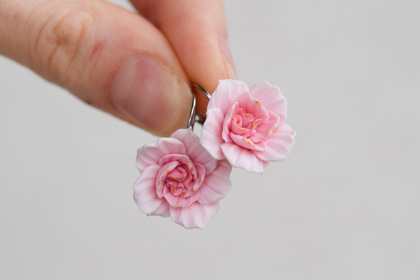 Peony earrings