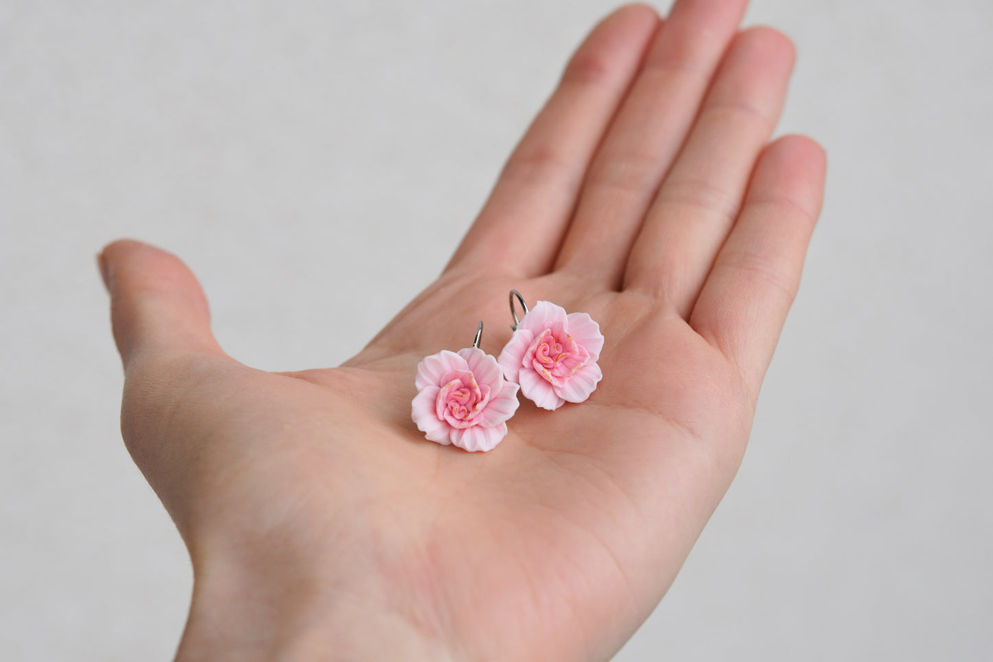 Peony earrings
