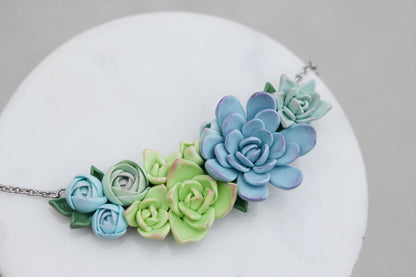 Statement Succulent Necklace | Botanical