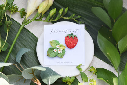 Strawberry Brooch | Summer Fields