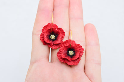 Poppy Earrings | Wild poppy