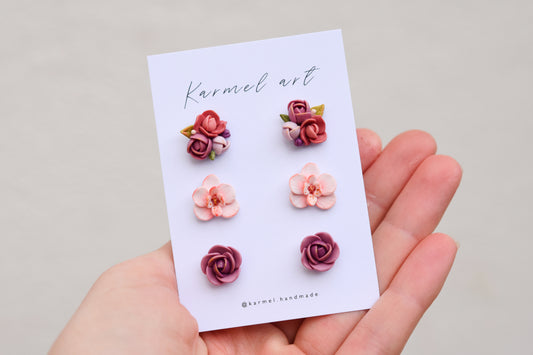 Floral Stud set | Orchid