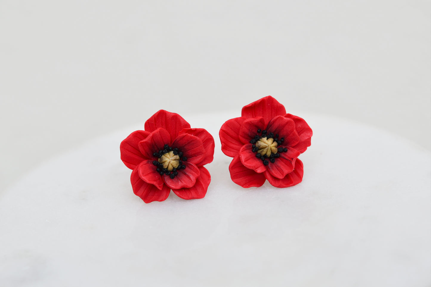 Poppy Earrings studs | Wild poppy