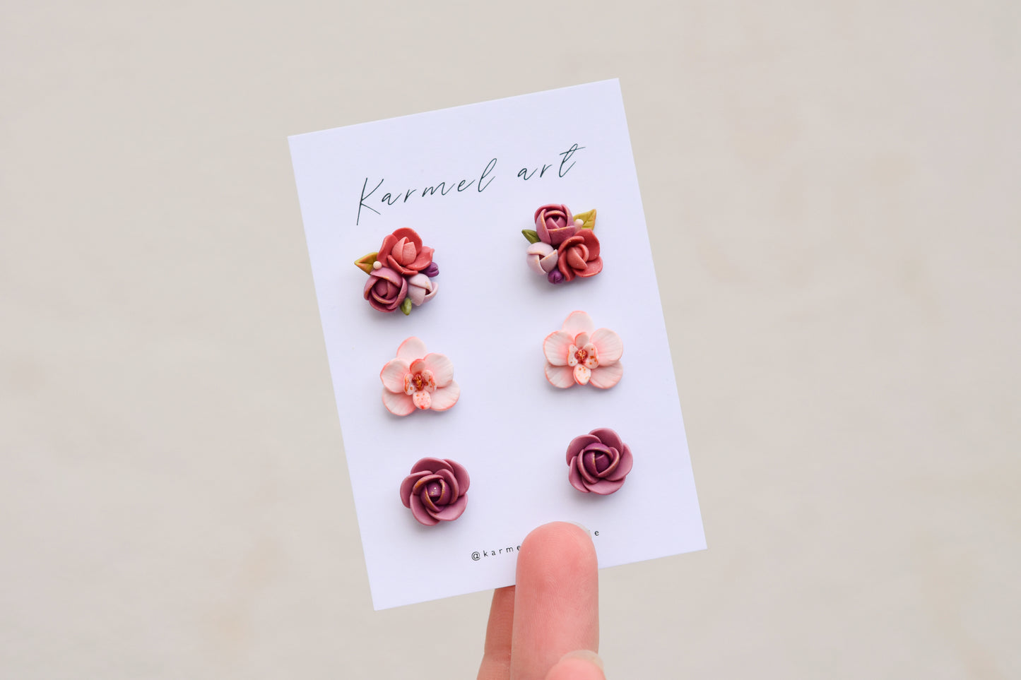 Floral Stud set | Orchid