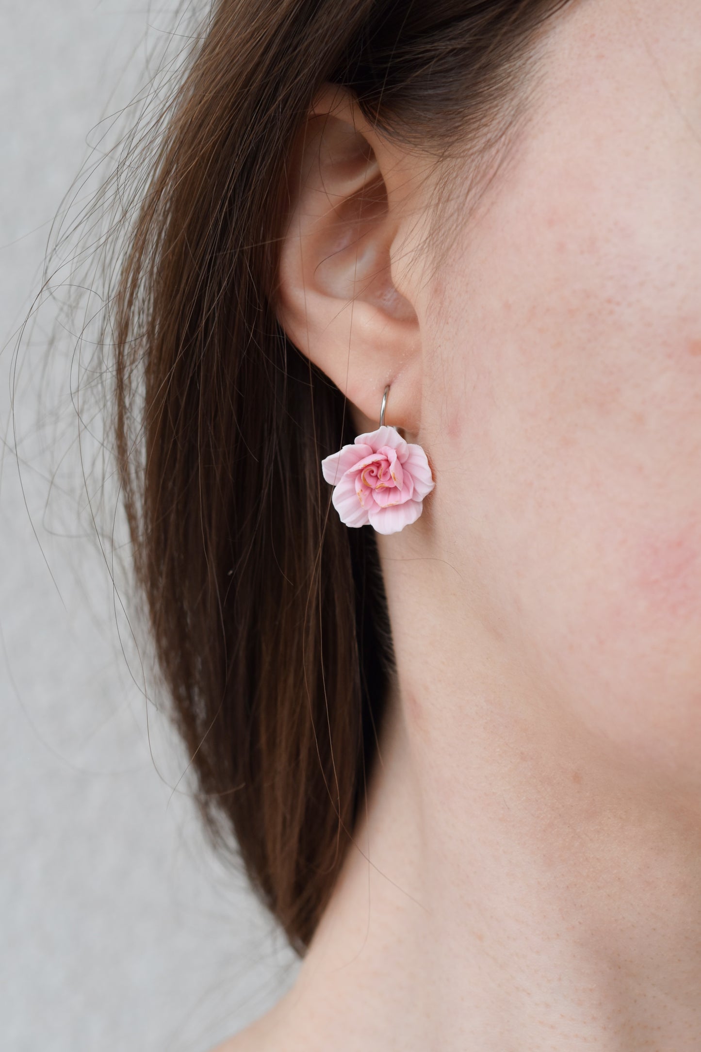 Peony earrings