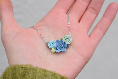Small Succulent Necklace | Botanical